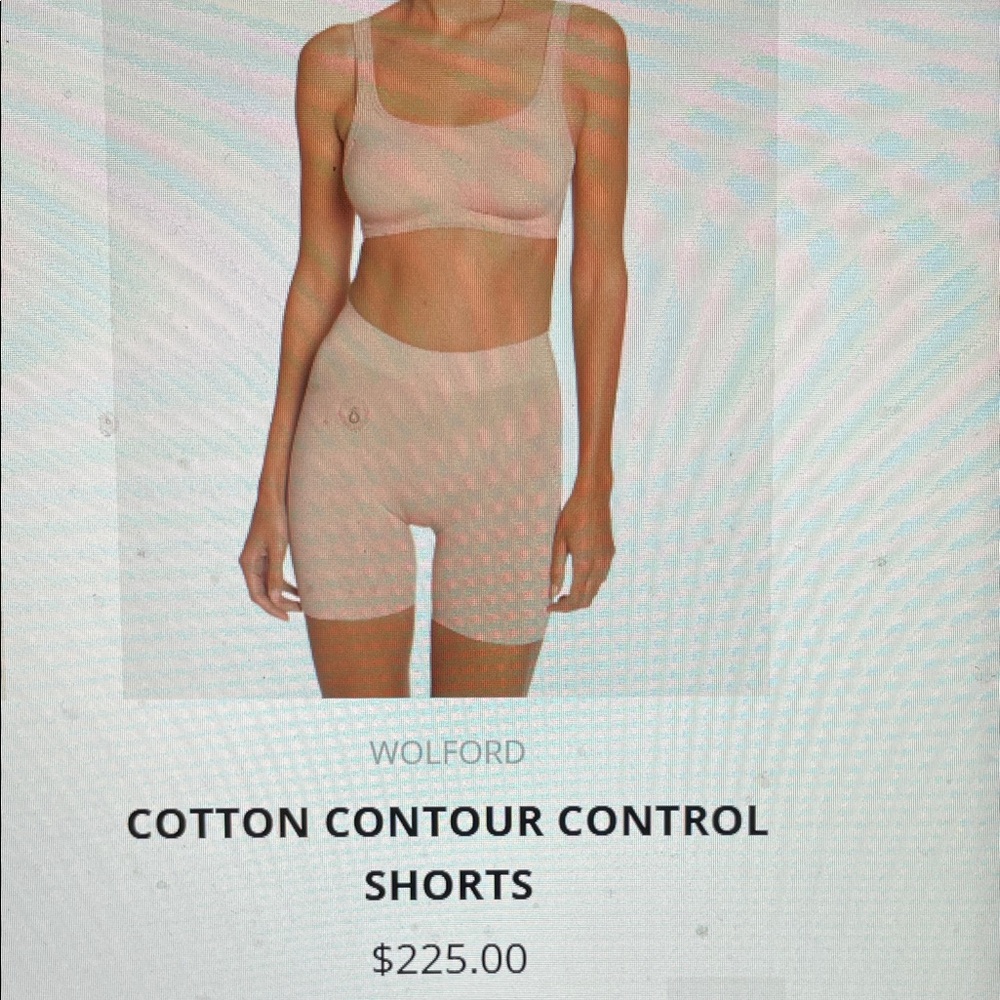 Wolford rose tan medium Control long capri Shapewear Shorts